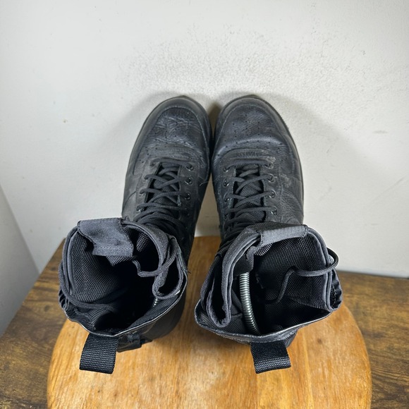 Nike SF Air Force 1 Triple Black Black Men's Boots Size 10 864024-003 - Picture 8 of 10